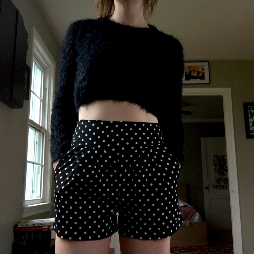 Black Fuzzy Sweater (NastyGal/ Pixie Market)